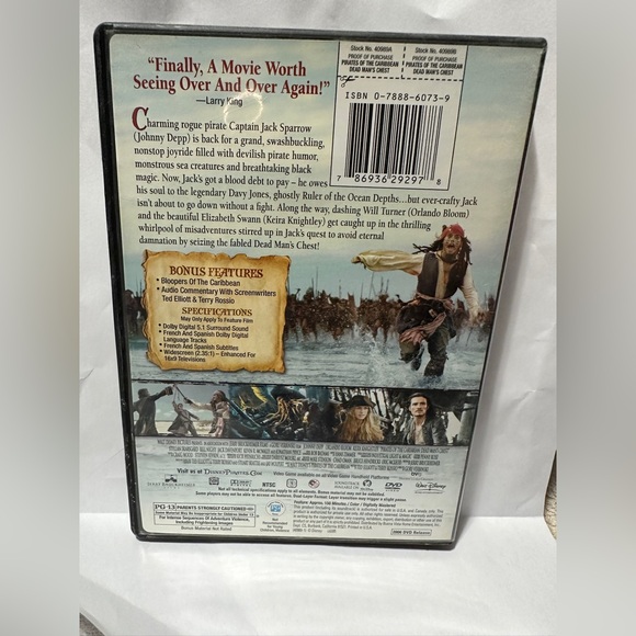 Get Ready for Pirates of the Caribbean Dead Man's Chest DVD!l - Picture 2 of 3